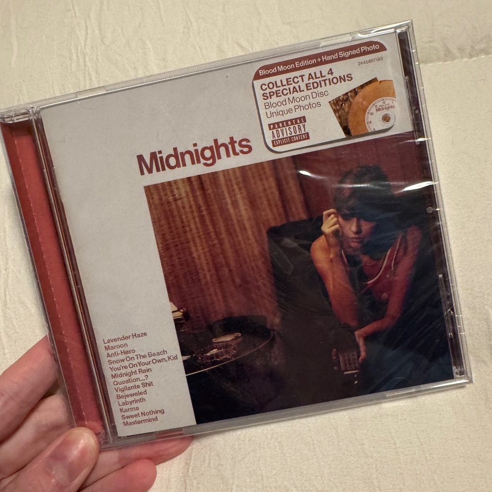 Signed Midnights CD Blood Moon Disc Edition